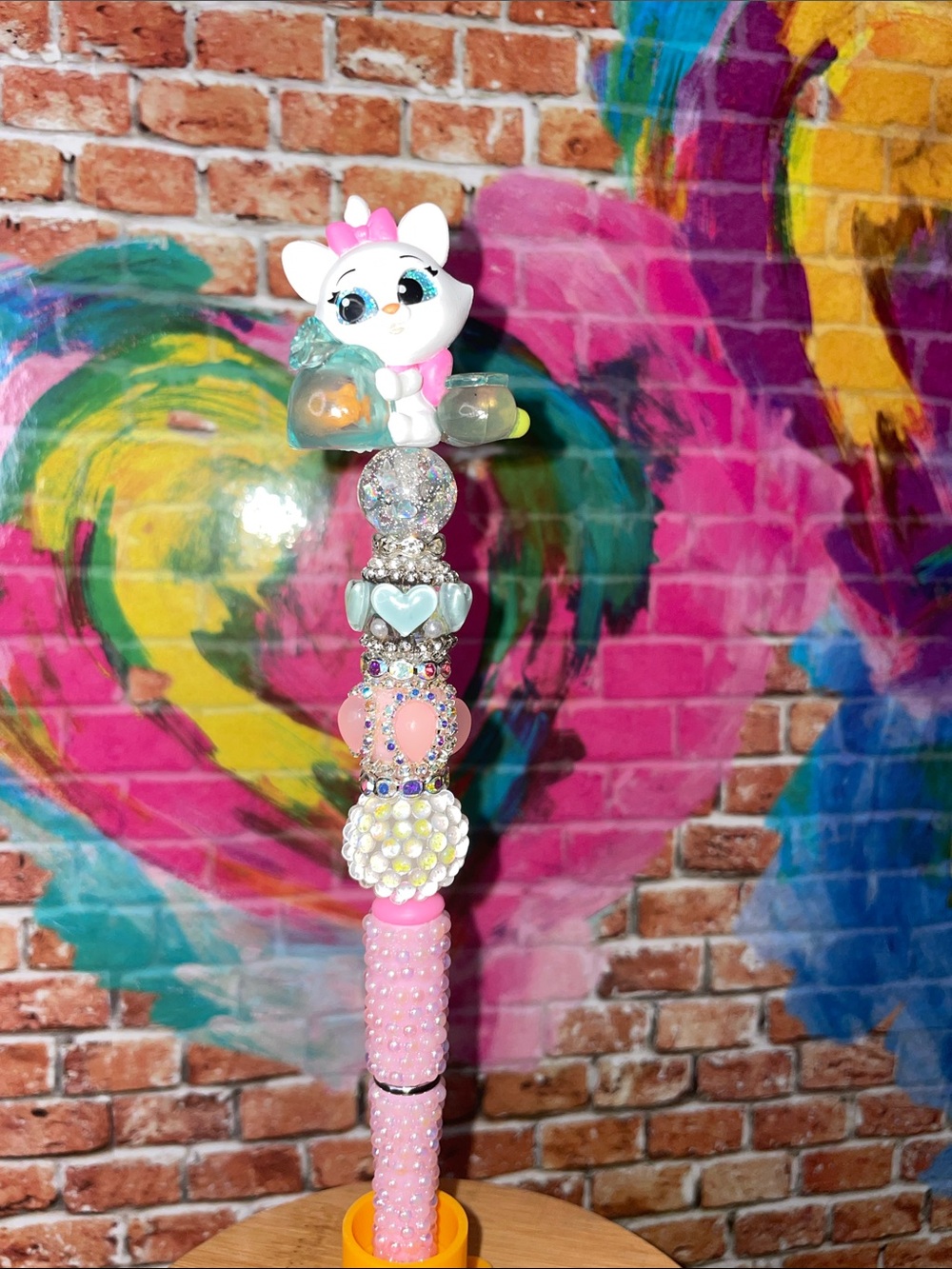 Marie from Disney Doorables ticket to fun Beaded - Decorative Pen